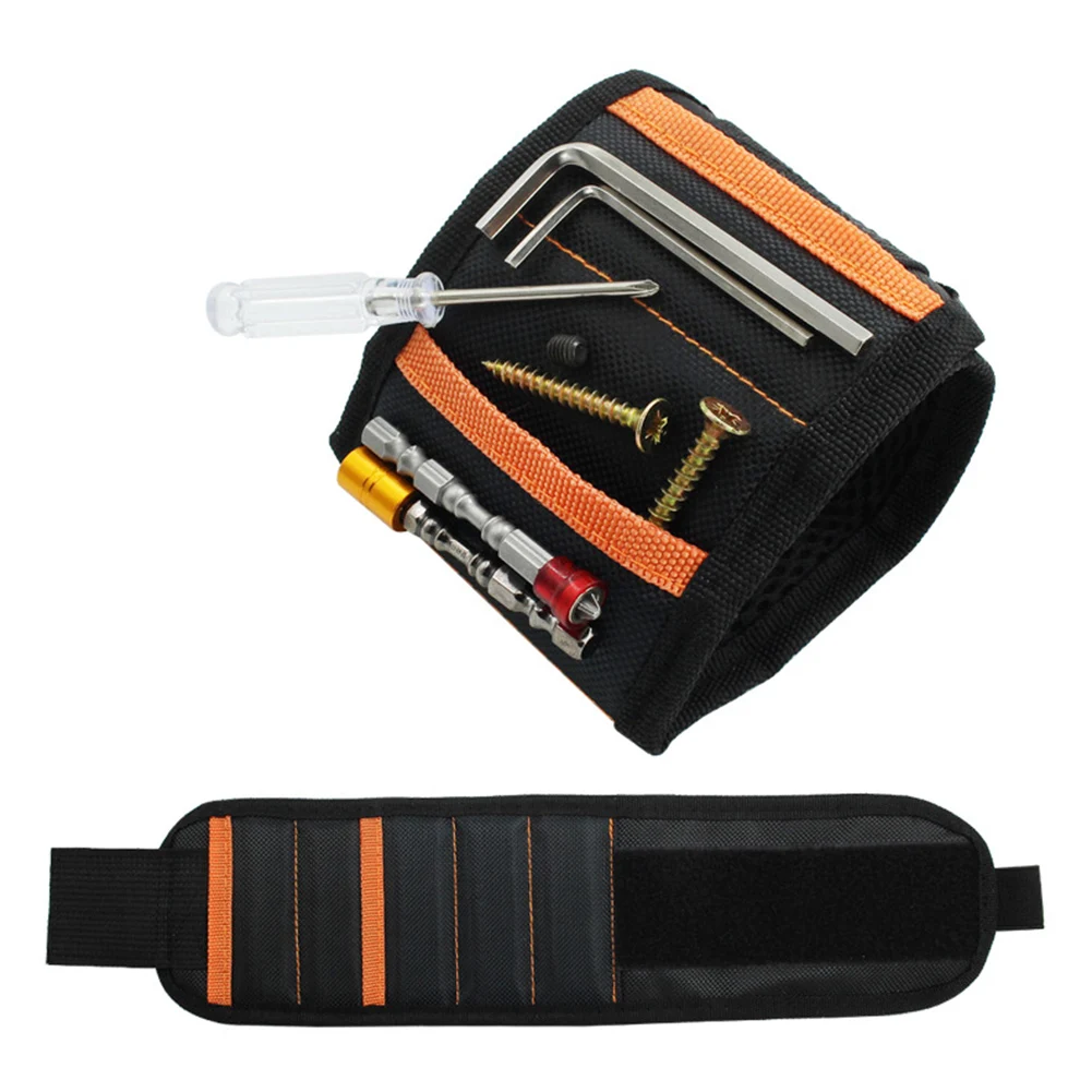 

Magnetic Wristband Bracelet Wrist Belt Strap Adjustable Electrician Repair Tools Screws Nails Drill Bits Bracelet