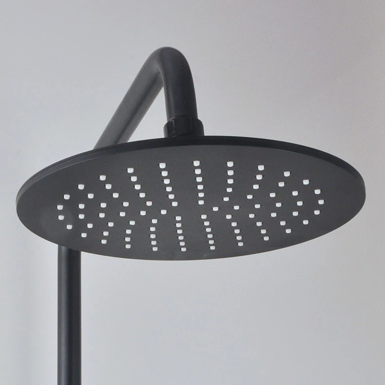 Бронзовый черный смеситель для душа ванной комнаты настенное крепление 8