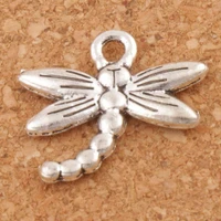 flying dragonfly charm beads 18x16 8mm 100pcs zinc alloy pendants jewelry diy fit bracelets necklace earrings l176