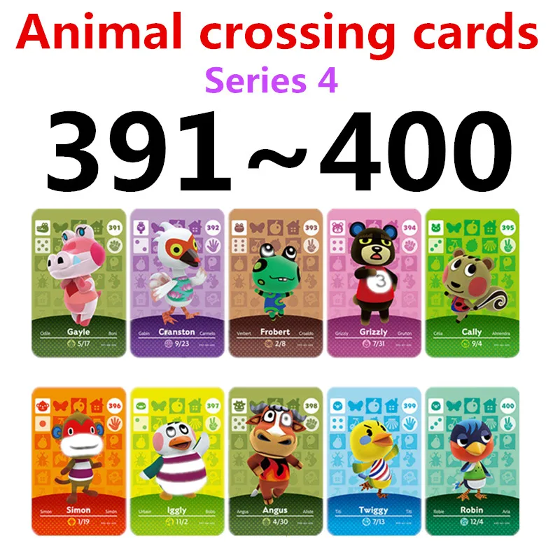 Карта для скрещивания животных Amiibo карта NS Games Rosie Amibo приветствуются наклейки