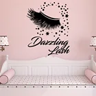 Красочные ослепительные ресницы, съемные художественные виниловые наклейки на стену для детской комнаты, домашний декор, наклейки, креативные наклейки