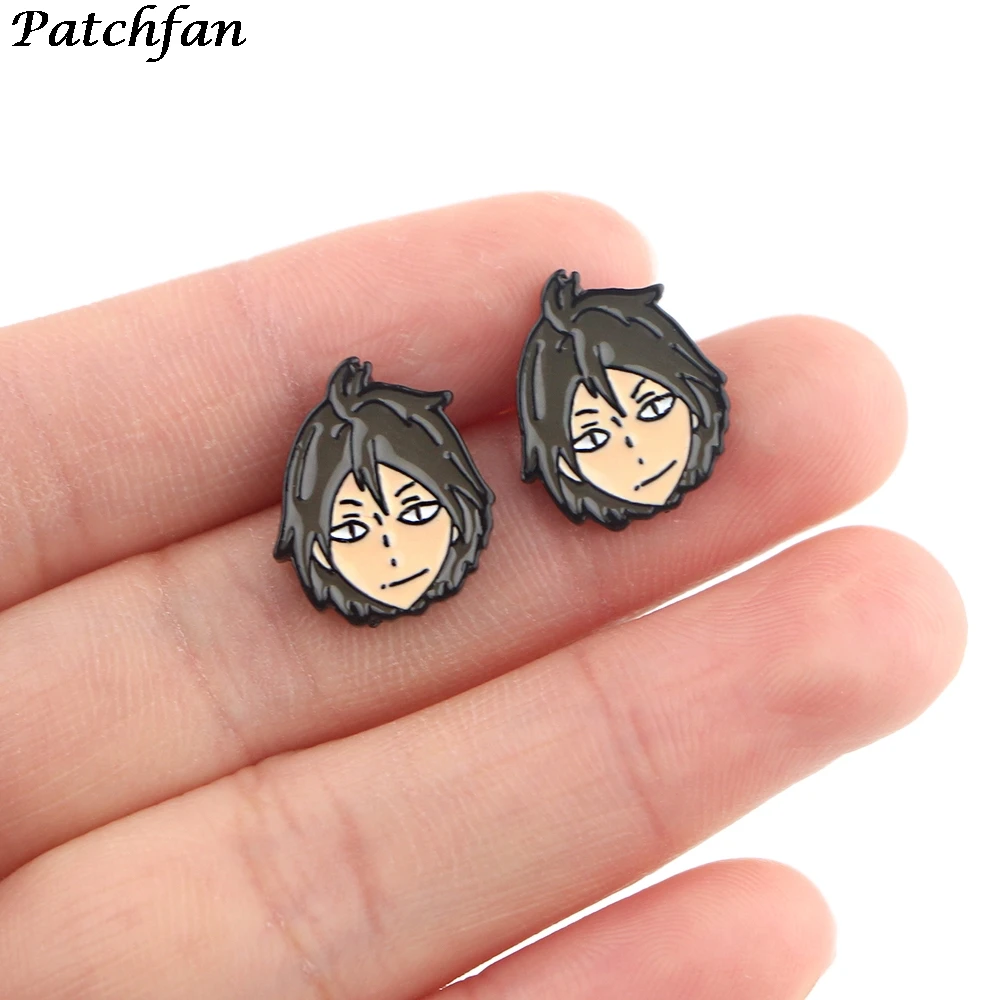 

12Pair AD082 Patchfan Anime Volleyball Boy Earrings Decoration Alloy Accessories For Party Favors Jewelry Gifts For Girls