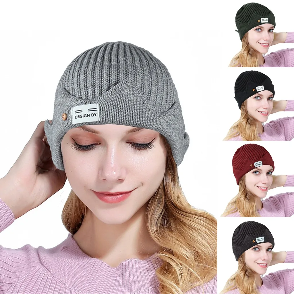 1 шт. однотонный Эластичный Тюрбан для взрослых и женщин шапка на пуговицах