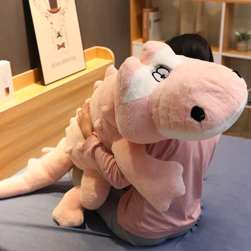 Большой размер крокодиловая лежа секция плюшевая подушка Имитация животных