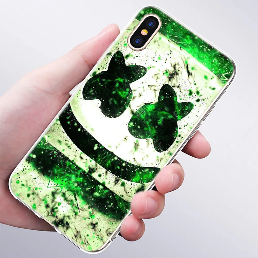 014 Роскошный мягкий силиконовый чехол для телефона DJ marshmallow для Apple iPhone 11 Pro XS Max X XR 6 6S 7 8 Plus 5 5S SE Модный чехол - Цвет: 014