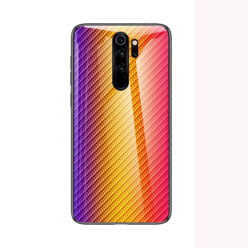 Золотой Для Xiaomi Redmi Note 8 Pro Чехол из закаленного стекла с градиентом задняя крышка Мягкий силиконовый чехол для телефона для Redmi Note 8T 8 Pro - Цвет: Золотой