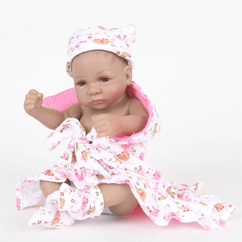 

28cm Looking Lifelike Realistic Baby Silicone Newborn Care Toy No Hair