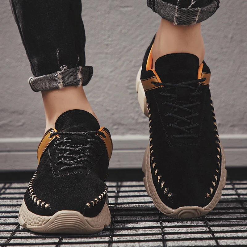 

Gym Shoes Men Men's Sneakers For Men 2020 Vintage White Fashion Black Casual Sneaker Sports Leather High Mens Walking Shoes