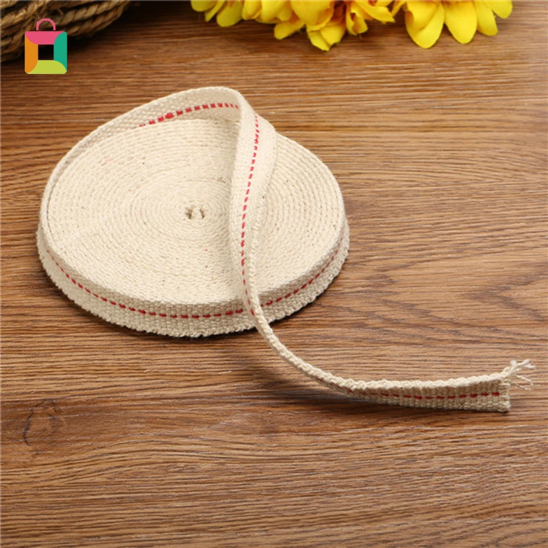 

4.5 Meter Kerosene Lamp Wick Braided Cotton Wick Flat Cotton Oil Lamp Wick For Oil Lamp NEW