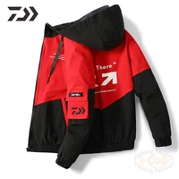 new men spring autumn daiwa 2021 fishing clothing slim fit hooded mens fishing jacket breathable outdoor sports fishing clothes