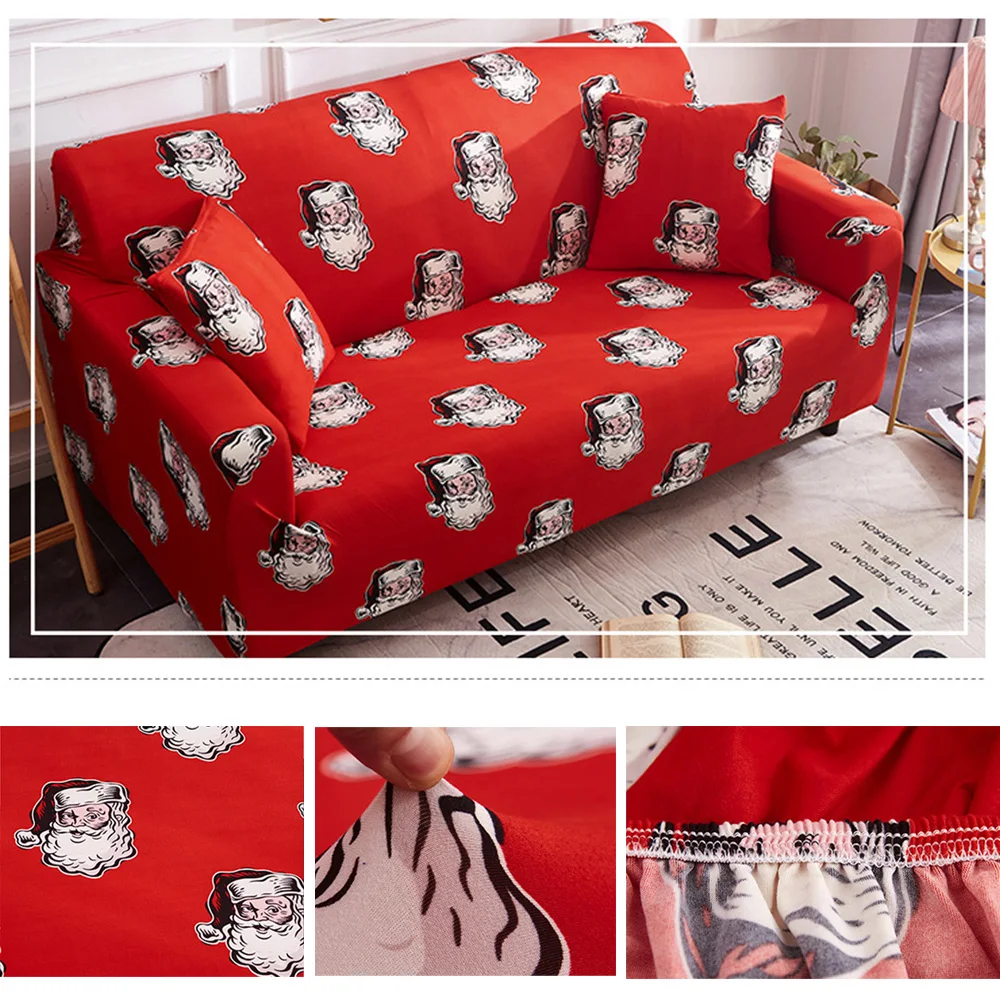 Моющиеся красные чехлы для диванов гостиной Плюшевые Чехлы кушетки в
