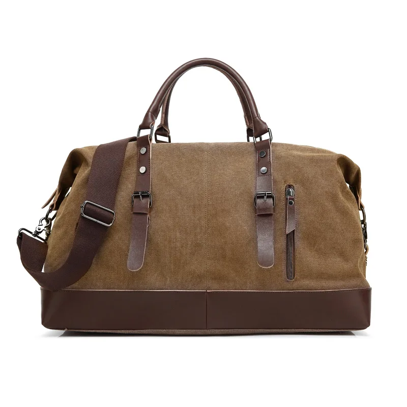 Travel Bag Luggage Casual Canvas Bag One-Shoulder Handbag Dual-Use Messenger Overnight Travel Bag Dropshipping
