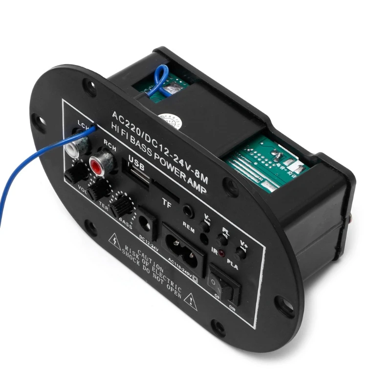 Автомобильный комплект 30 Вт Bluetooth Сабвуфер Hi-Fi усилитель басов плата аудио TF USB 220