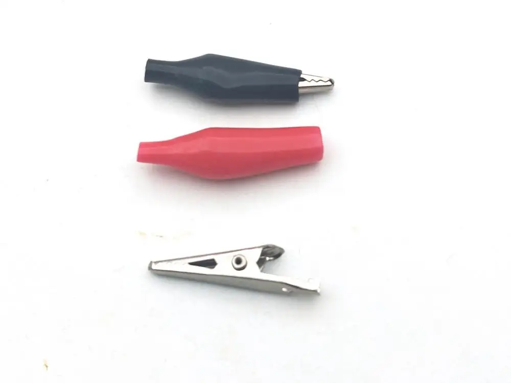 Тестовый зонд с зажимом типа Аллигатор 2000 шт. 35 мм черный + красный|probe test|probe clampprobe