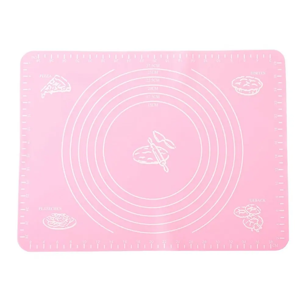 

Anti-Adherent Silicone Baking Cake Fondant Rolling Mass Kneading Mat Grill Table High Qulity Scale Dropshipping Sale