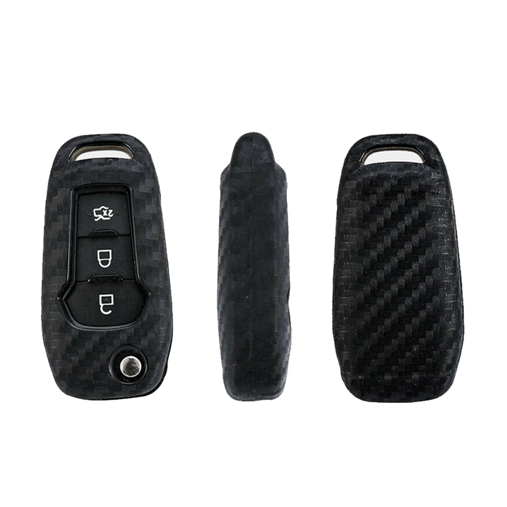 Key Fob Case Carbon Fiber Replace Cover For Ford Mondeo Ranger Explorer Car Protector Buffway | Автомобили и мотоциклы