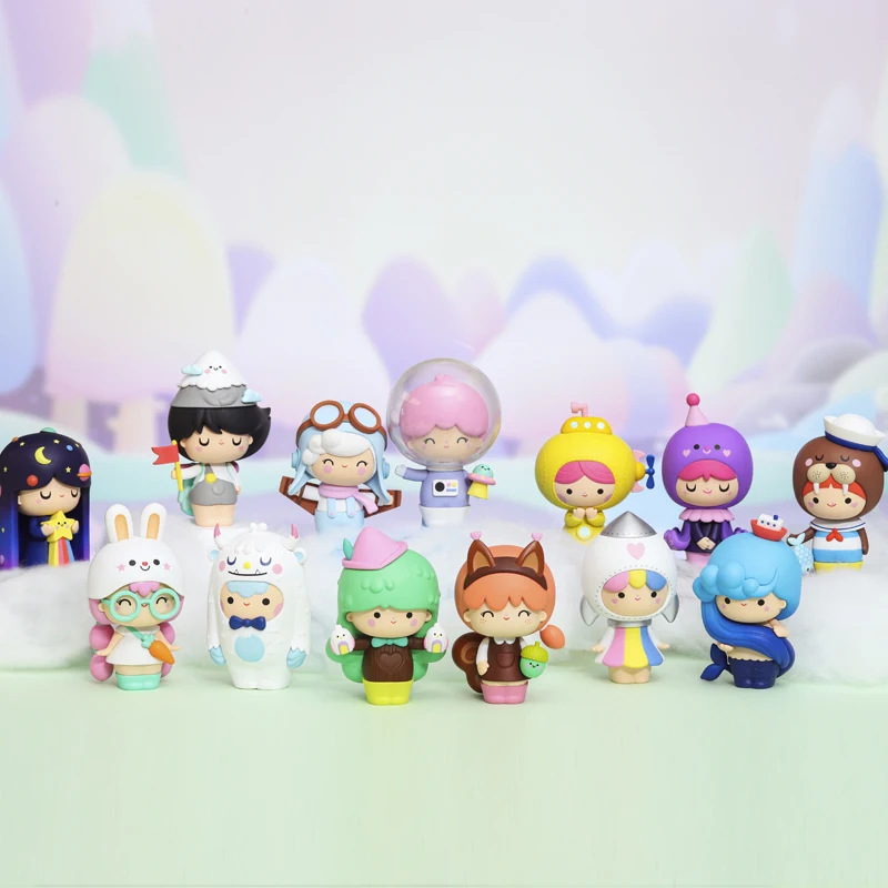 POP MART-caja ciega de exploraci&oacute;n Momiji, juguetes coleccionables, mu&ntilde;eca de Anime Original, regalo de figura para ni&ntilde;a, cumplea&ntilde;os, kawaii, navidad-1