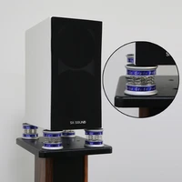 high quality preffair blacksilver aluminum spring speakers spikes isolation stand for hifi amplifierspeakerturntableplayer