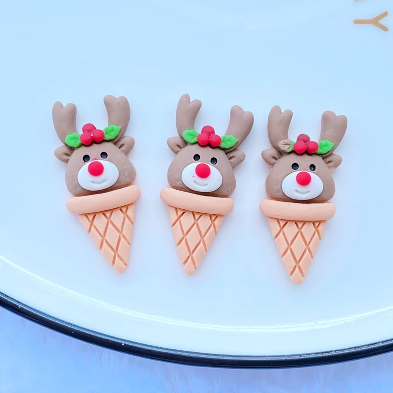 7/14Pcs Cute Resin Mixed Animal Ice Cream Flat Back Cabochons Scrapbooking DIY Jewelry Craft Decoration Accessories L65 - купить по