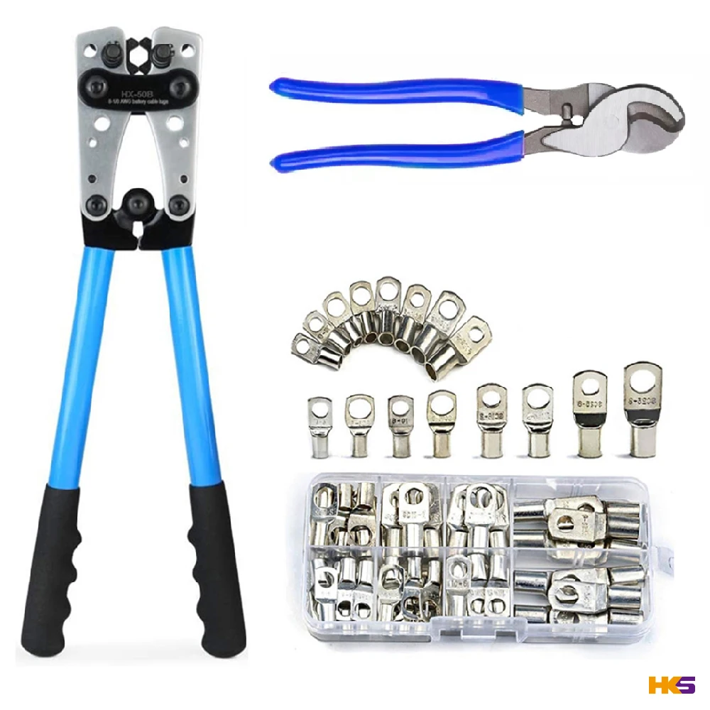 Автомобильные плоскогубцы обжимной инструмент 8 awg с медным кольцом для