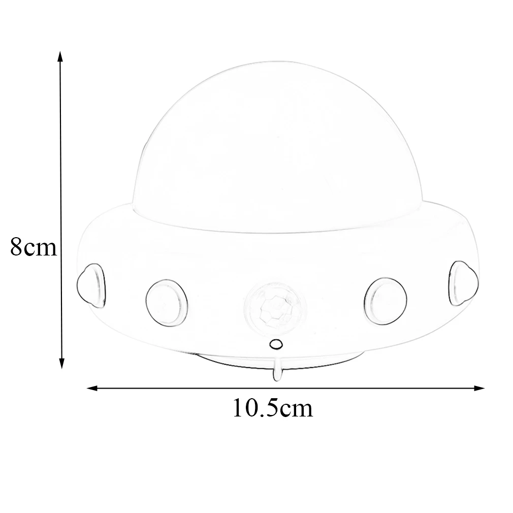

2017 NEW UFO Shaped Creative Cute Remote Control LED Night Light USB Rechargeable Table Lamp Children Bedroom Light Lamp