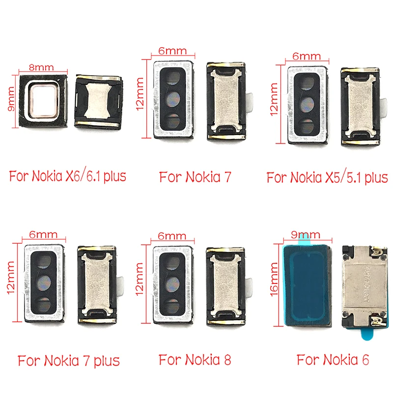 2 шт./лот Новинка Ушной Динамик Звуковой приемник шлейф для Nokia 1 3 5 6 7 8 plus