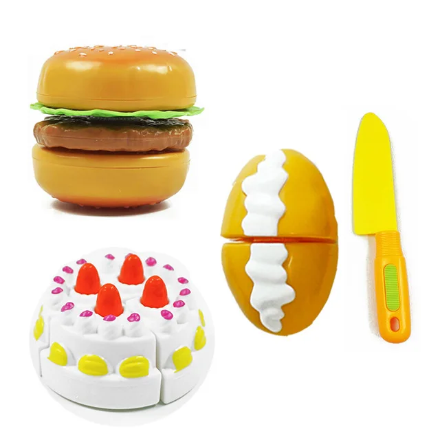 N4 pcs B 10 шт. миниатюрные Кухонные Игрушки для фруктов, овощей, пищевые наборы для нарезки, многоразовые ролевые кухонные игрушки, детские подарки, ролевые игры - Цвет: N4 pcs B