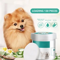 pet eye cleaning round pad dogs puppy tear stain remover wipes white for grooming supplies
