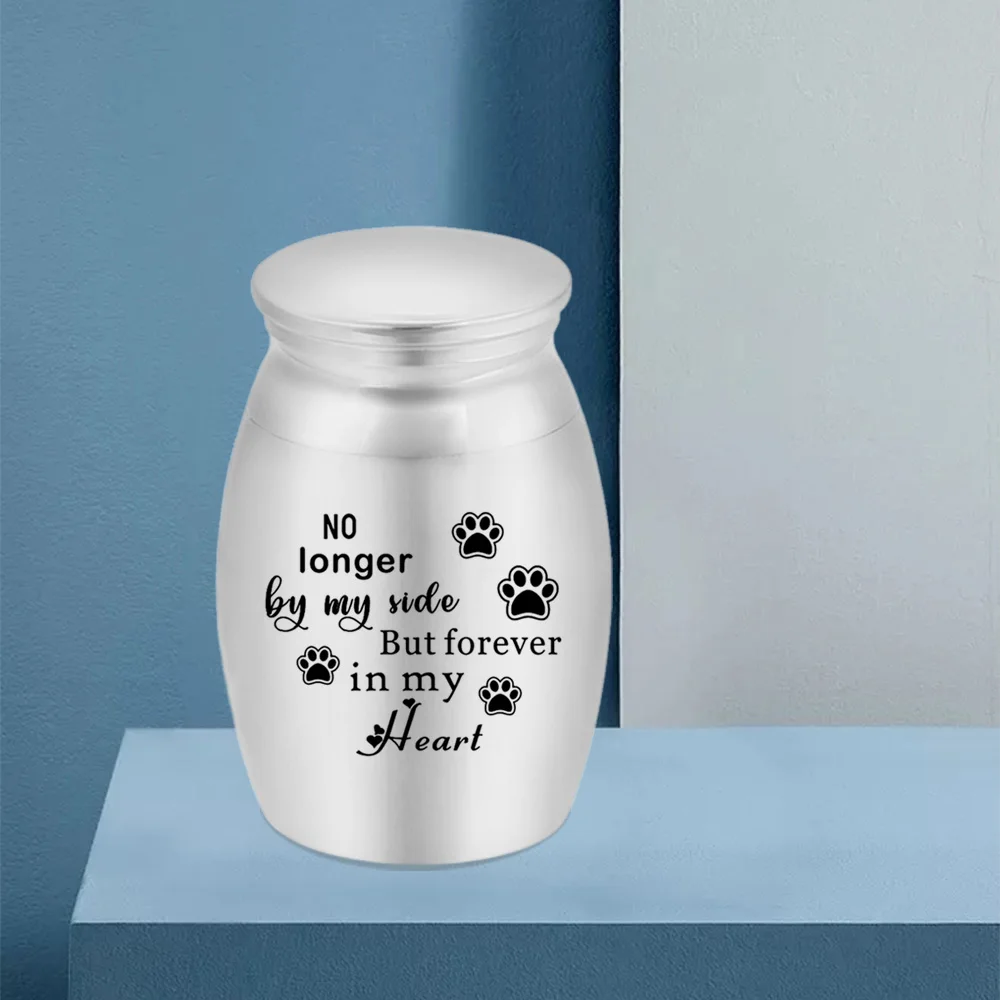

Human Ashes Funeral Dog Cremation Urn Casket Container Mini Small No Deformation Paw Memorials For Pets Mouse Cat Aluminum alloy