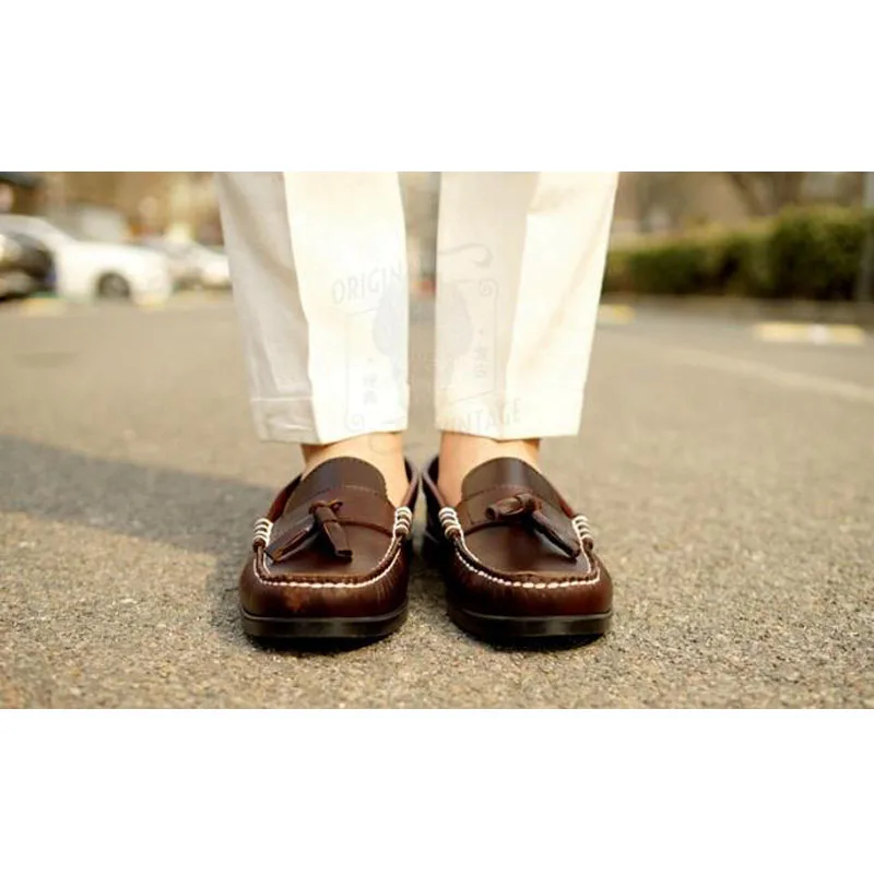 Мужские мокасины из натуральной кожи новые модные классические Лоферы Docksides