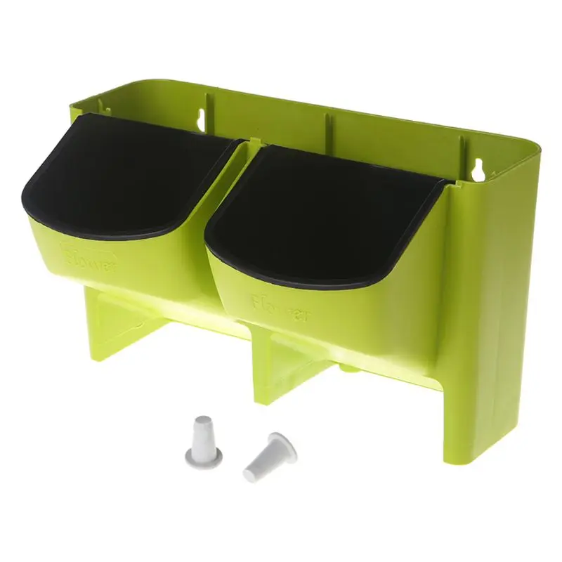 Самополивающийся цветочный горшок 2 кармана составная Вертикальная стена