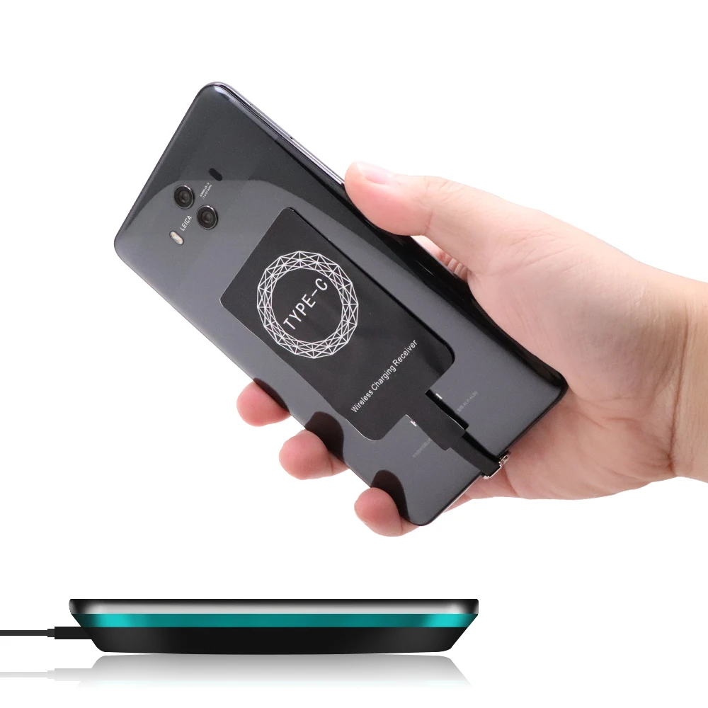 NTONPOWER беспроводной зарядный разъем для iPhone 7 6 6 S 5 Micro usb type C универсальное Qi Беспроводное зарядное устройство адаптер приемник