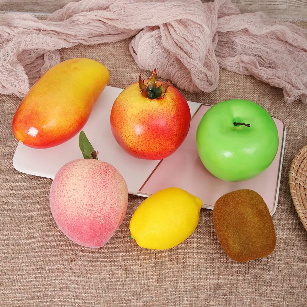 24 вида имитация фруктов модель еды искусственный реалистичный реквизит для