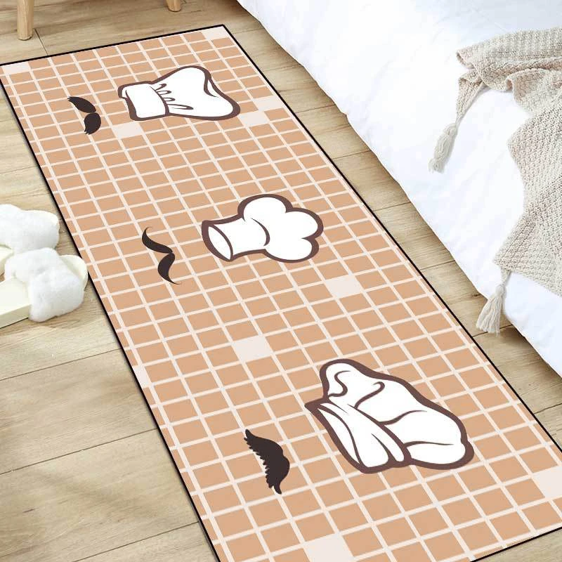 Мультяшный милый коврик для шеф-повара с принтом кухни Нескользящие коврики