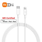 Кабель ZMI MFI с usb c на lightning для iPhone 12, 11, xs, xr, 87, SE, Apple ipad PD, кабель для быстрой зарядки и передачи данных, короткий 30 см, 1 м, 1,5 м