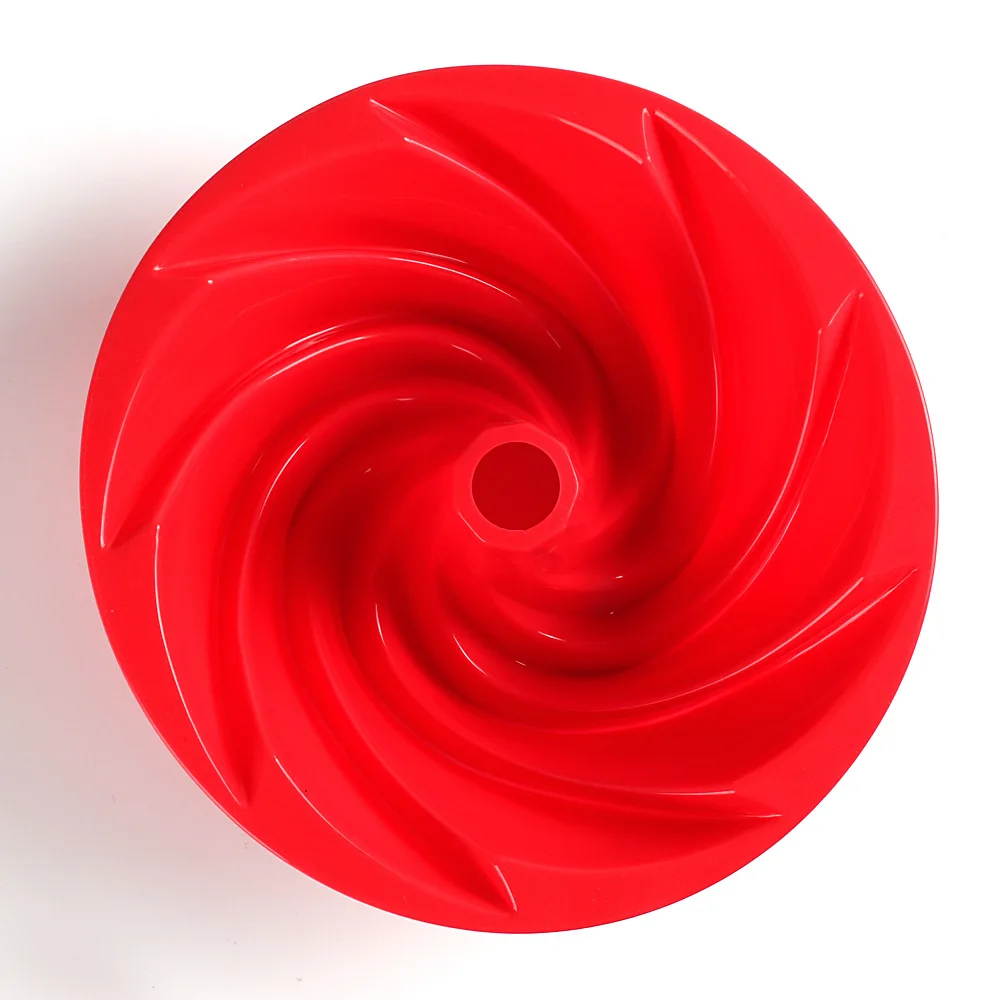 1 шт. большая форма в форме спирали пищевой силикон для торта сковорода 3D с