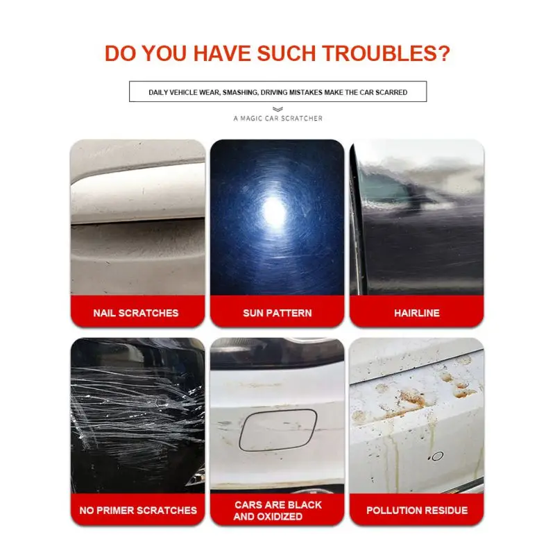 

50ml Car Polish Paint Scratch Repair Agent Polishing Wax Paint Scratch Repair Remover Paint Care Maintenance Auto Detailing