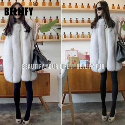 Лидер продаж женский жилет из натурального Лисьего меха карамельных цветов