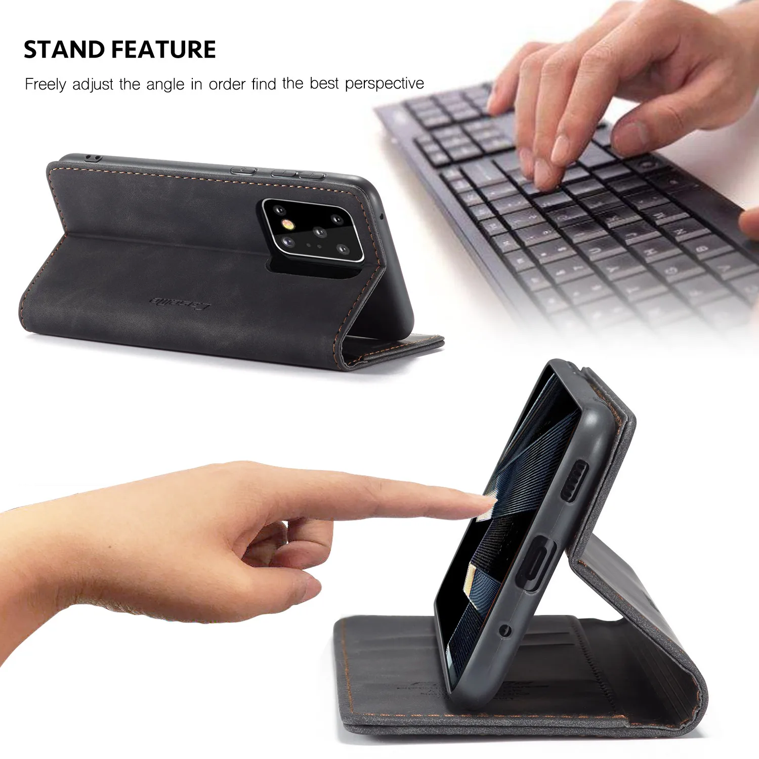 Кожаный чехол для Samsung Galaxy S20 Ultra Plus CaseMe Ретро кошелек роскошный магнитный