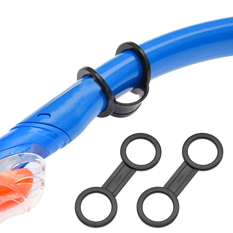 

2 Packs Plastic Scuba Diving Mask Snorkel Keeper Silicone Snorkel Clip Retainer Quick Release 8 Shape Fixing Buckle