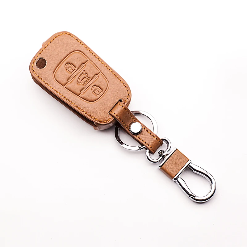 Чехол для автомобильных ключей из натуральной кожи Kia K5 RIO K2 Pro Ceed Cerato Sportage Sorento Hyundai