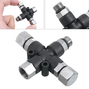 3-ходовой мини-компрессор для аэрографа, для окраски ногтей, разветвитель воздуха, соединитель 18 дюйма, Резьба BSP 50 МПа, распылитель Mayitr 60*48*12 мм