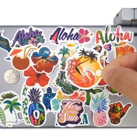 50pcs summer beach surf aloha hawaii travel funny diary scrapbook notebook phone laptop case guitar skateboard bike car stickers