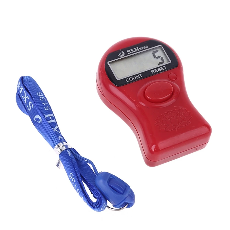 

Portable Digital Electronic Counter with Lanyard Decompression Finger Tool 203F