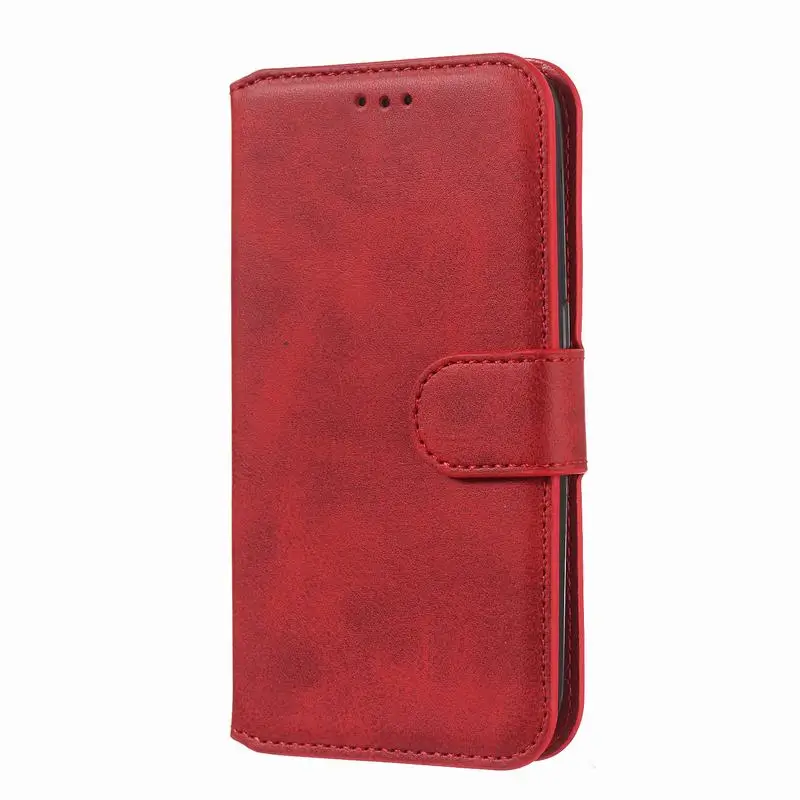 Red Case Чехол-Кошелек для huawei P Smart Z Plus, чехол-книжка Smart huawei P, чехол-книжка из искусственной кожи, чехол Psmart Capas 360 - Цвет: Red Case