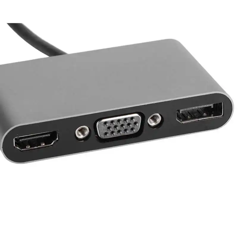 5in1 концентратор USB Type C ConverterMulti‑Function док-станция + DP + VGA + USB + PD Интерфейс адаптер док-станция для Мощность адаптер для PC от AliExpress RU&CIS NEW