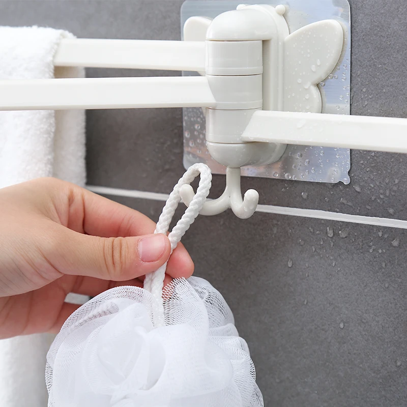 Многофункциональная вешалка для полотенец 180 градусов вращающаяся Настенный