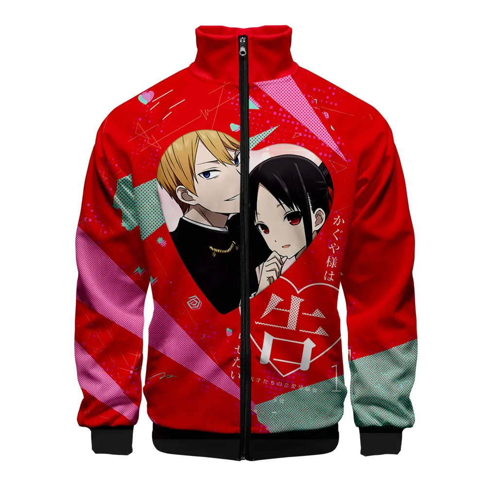 

Fashion Design Personality Kaguya-sama: Love Is War 3D Colour Print Stand Collar 2020 Zipper Autumn Hip hop Sweatshirt Clothes