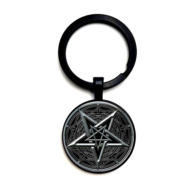 2020 Брелок с подвеской сатанизма Sigil of Leviathan Baphomet модная цепочка мужская женская