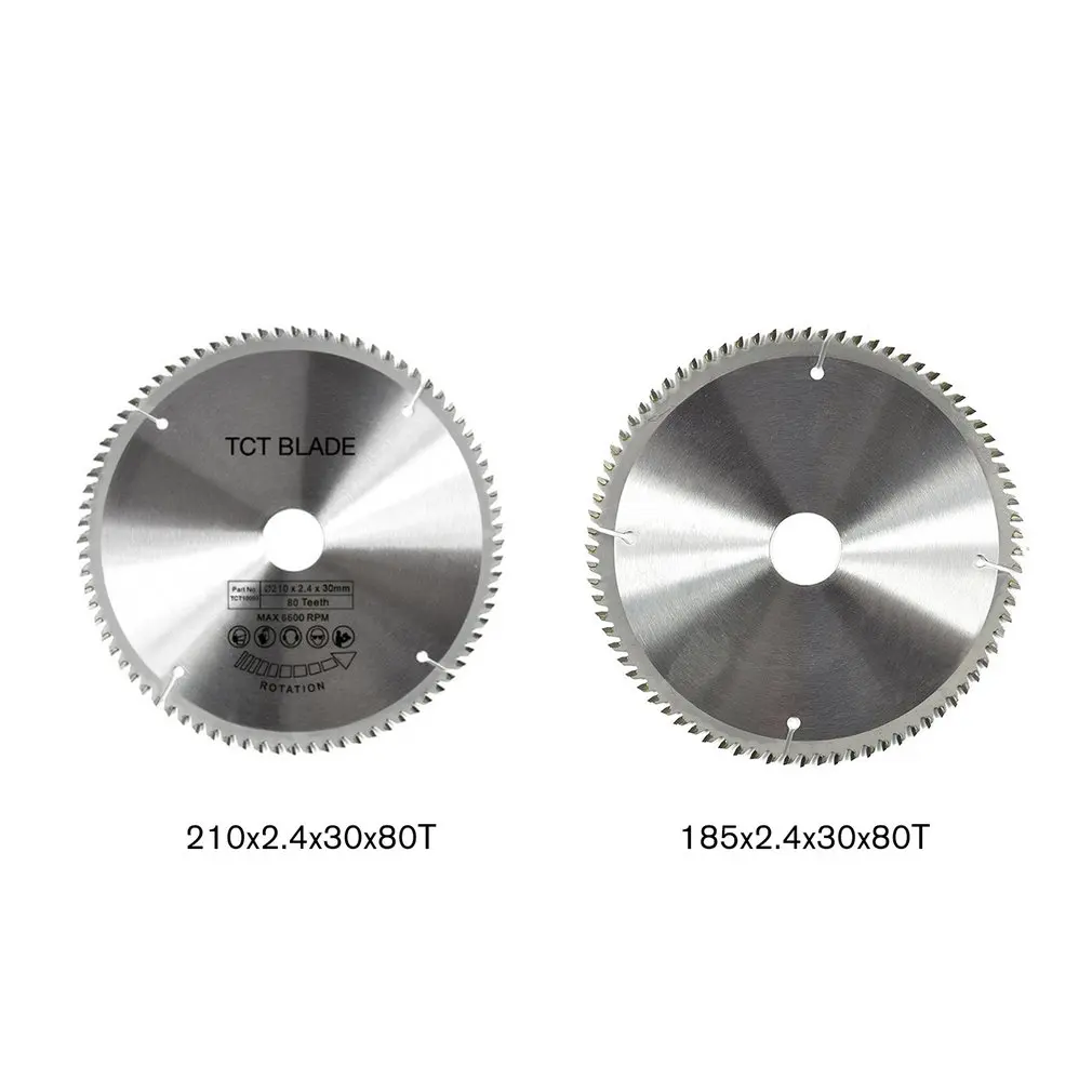 

80 Teeth TCT Circular Saw Blade Wheel Discs TCT Alloy Woodworking Multifunctional Saw Blade For Wood Metal Cutting